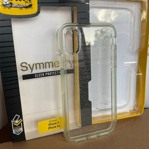 Otterbox Symmetry Clear Series Case for iPhone Xs, Stardust - Picture 3 of 7